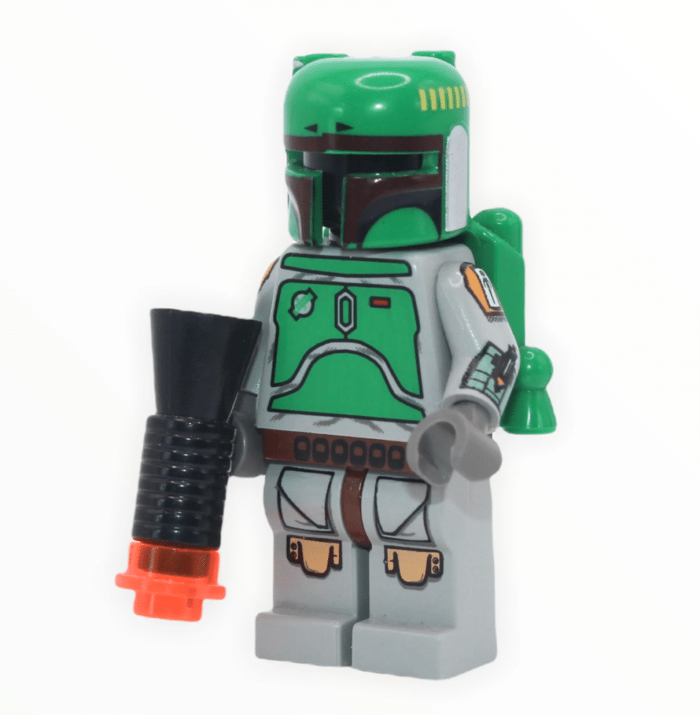 La minifigure di Boba Fett del set Cloud City