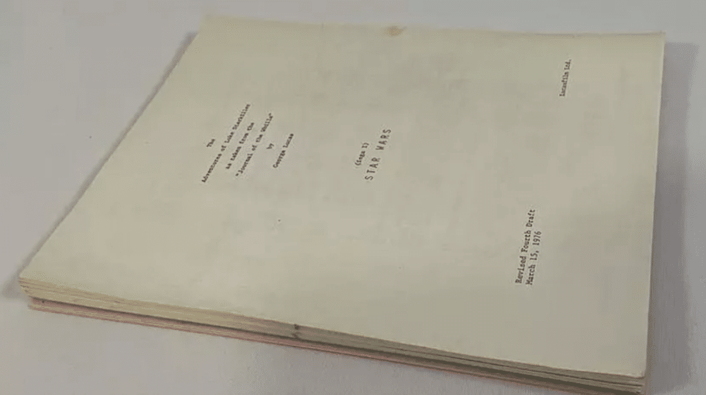 La sceneggiatura di Star Wars di Harrison Ford