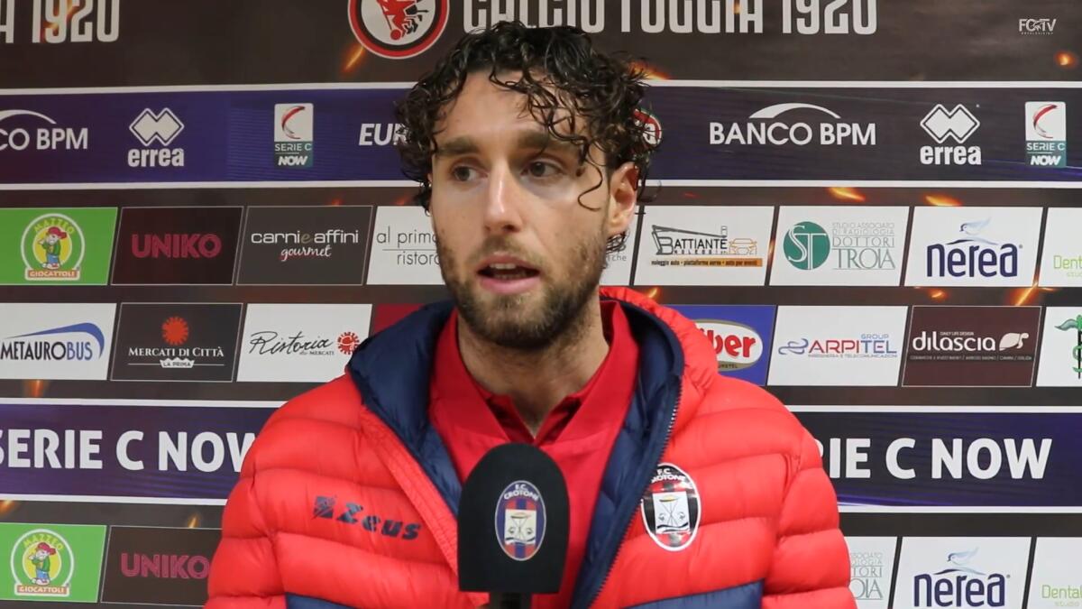 Crotone, Zanellato: "Duro colpo la sconfitta. Eravamo..." - Immagine in evidenza: Niccolò Zanellato - crediti foto: canale ufficiale YouTube FCTV (frame da video)