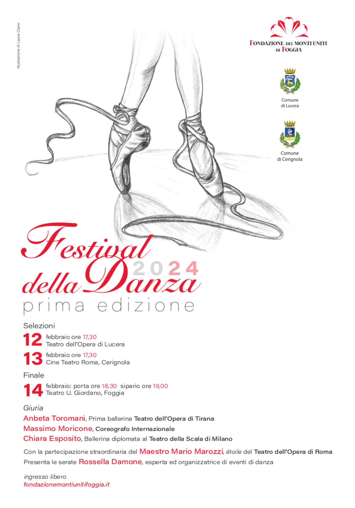 Al via il primo Festival della Danza: serata finale al Giordano di Foggia - locandina festival della danza 2024