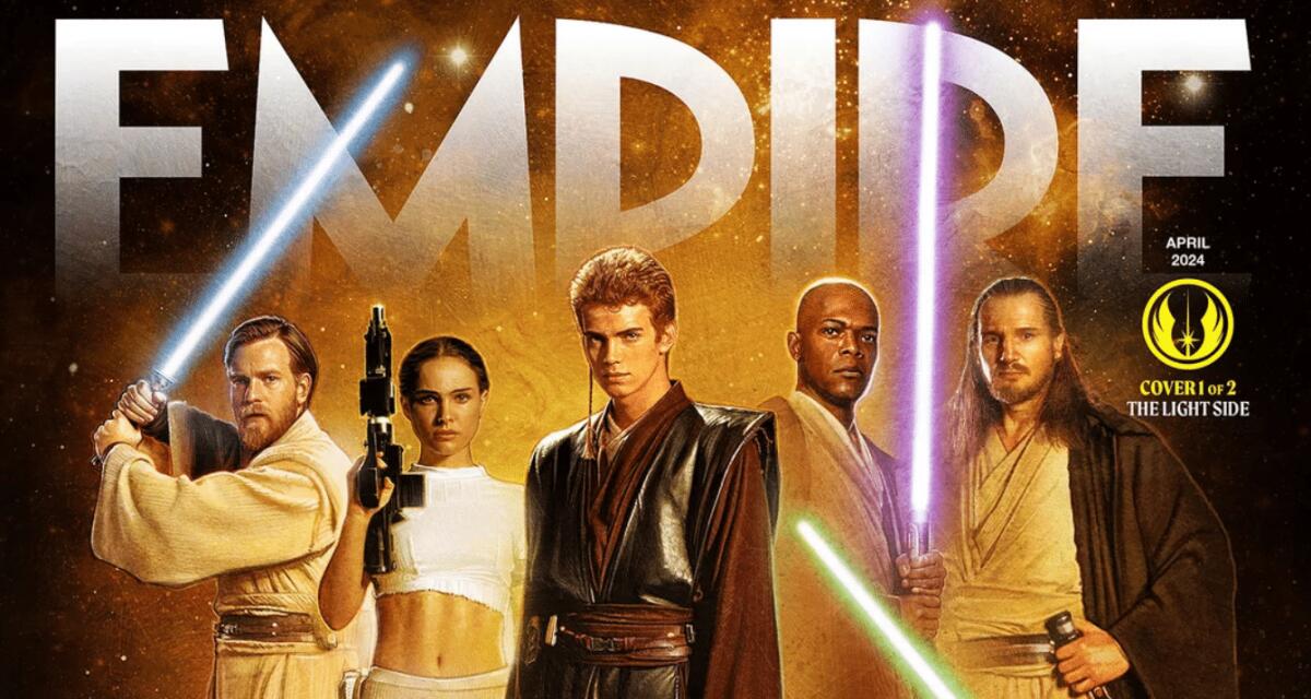 Empire rivela le copertine del numero celebrativo del 25esimo anniversario dei prequel di Star Wars - Parte della copertina celebrativa