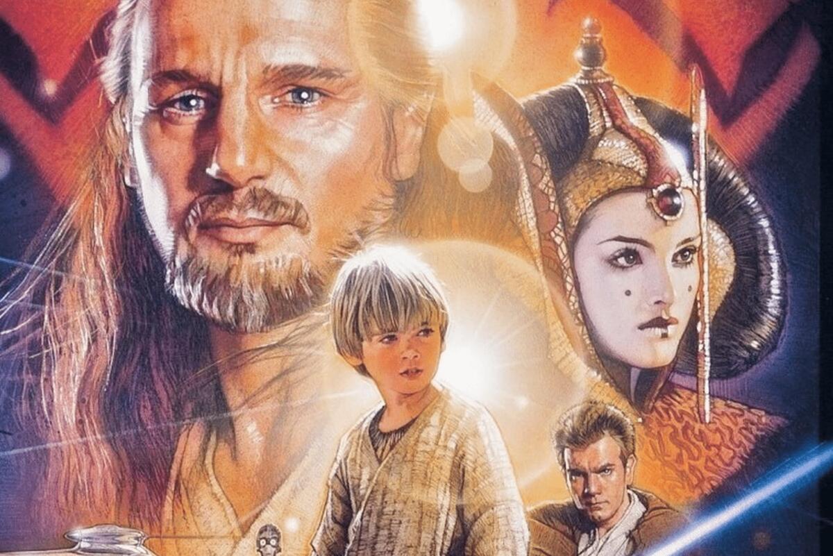 Episodio I: La Minaccia Fantasma torna al cinema! L'annuncio tramite un nuovo bellissimo poster - Poster storico di Episodio I: La Minaccia Fantasma