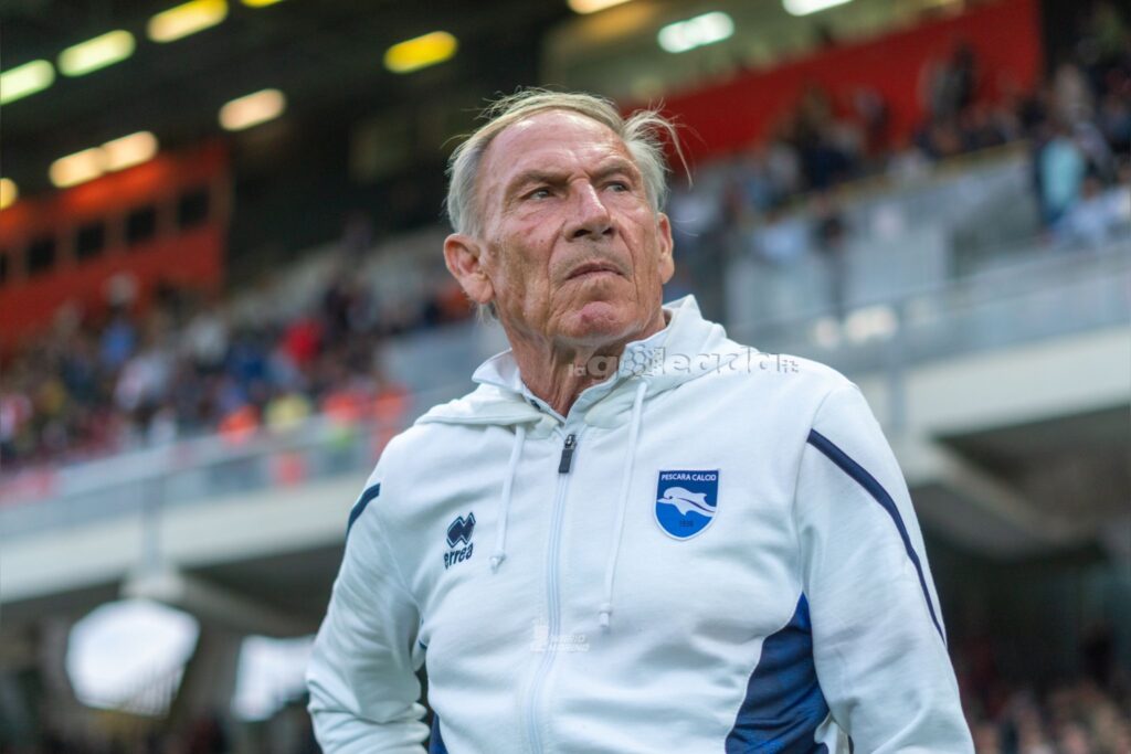 Zeman durante Foggia-Pescara del 4 Giugno 2023, partita valida per l'andata delle semifinali dei playoff. Foto di Mario Marino, RIPRODUZIONE VIETATA