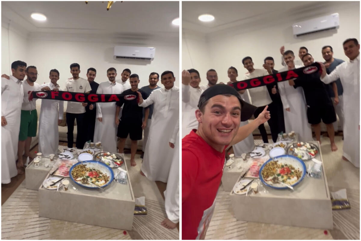 In Arabia Saudita si tifa Foggia, virale il video di Stefano La Torre - Stefano La Torre