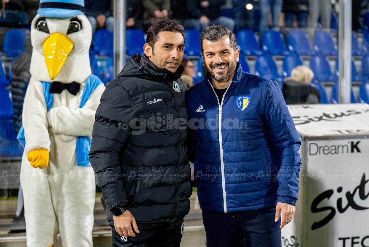 Cerignola, esonerato Tisci: fatale il ko col Monopoli - Michele Pazienza e Ivan Tisci, foto di Sara Angiolino per lagoleada.it - RIPRODUZIONE VIETATA