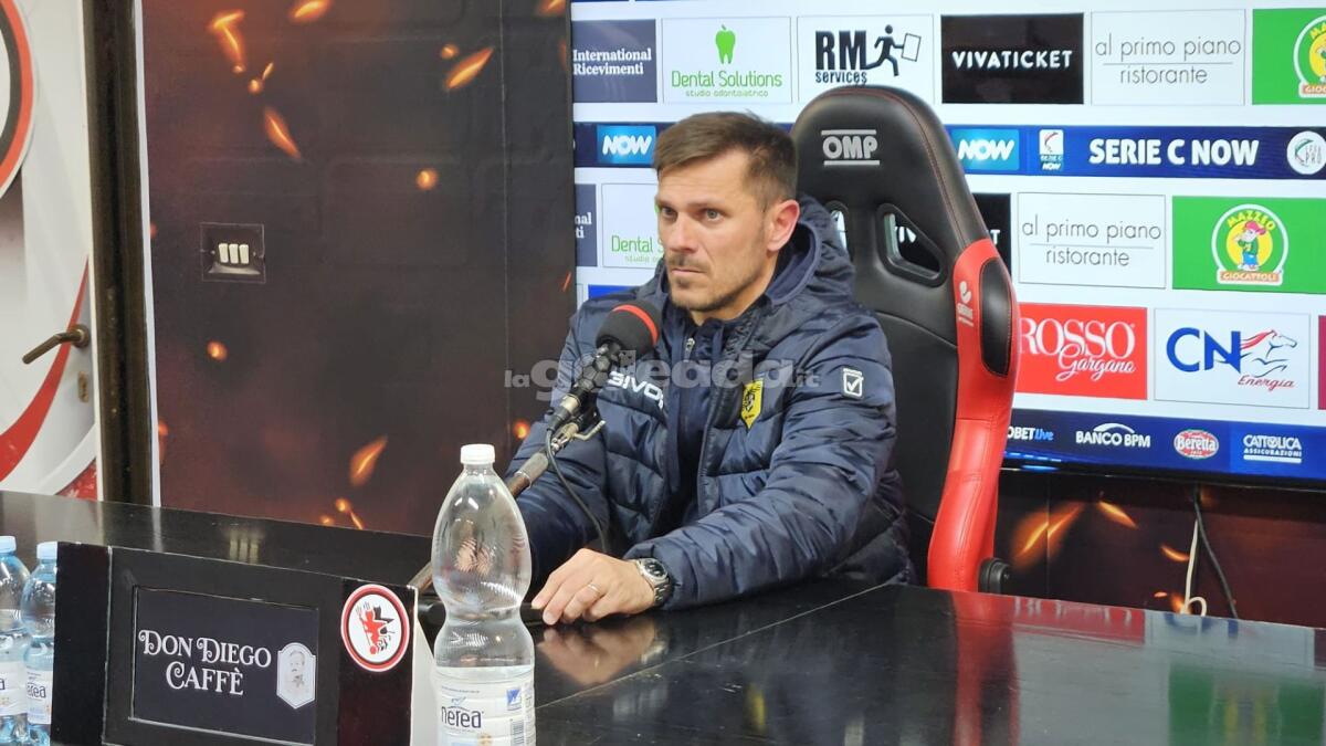 Juve Stabia, Tarantino: "Thiam non ha fatto una parata. Gli episodi..." - Immagine in evidenza: mister Nazzareno Tarantino - crediti: foto di Mario Mescia/lagoleada.it (RIPRODUZIONE VIETATA)