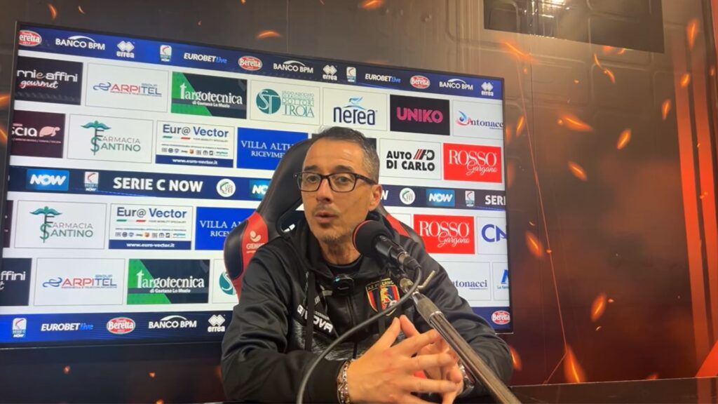 Immagine in evidenza: mister Emilio Longo - crediti: pagina ufficiale Facebook AZ Picerno (frame da video)