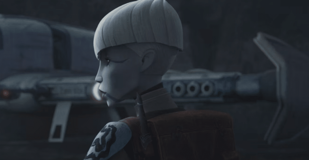 Ventress nel finale dell'episodio