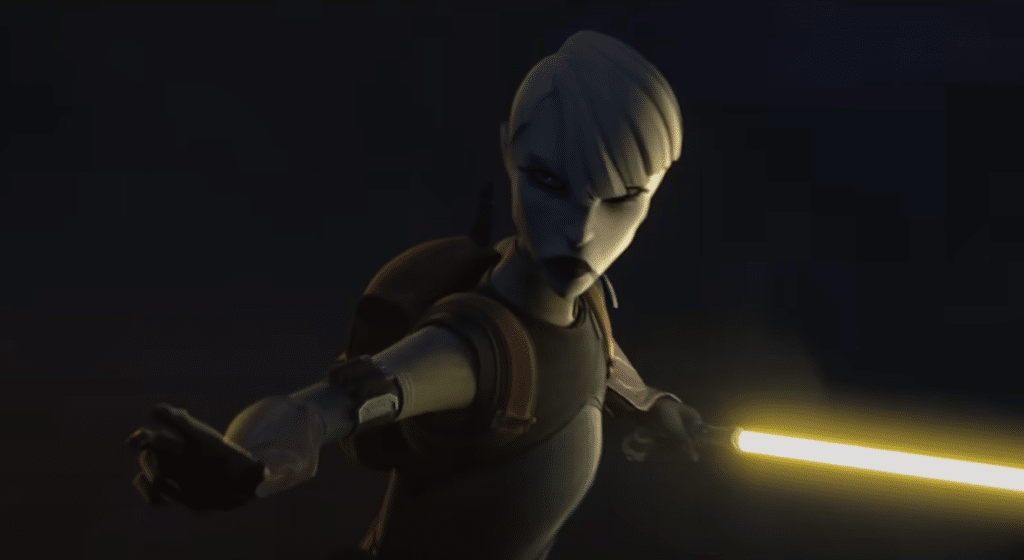 Asajj Ventress nel nono episodio