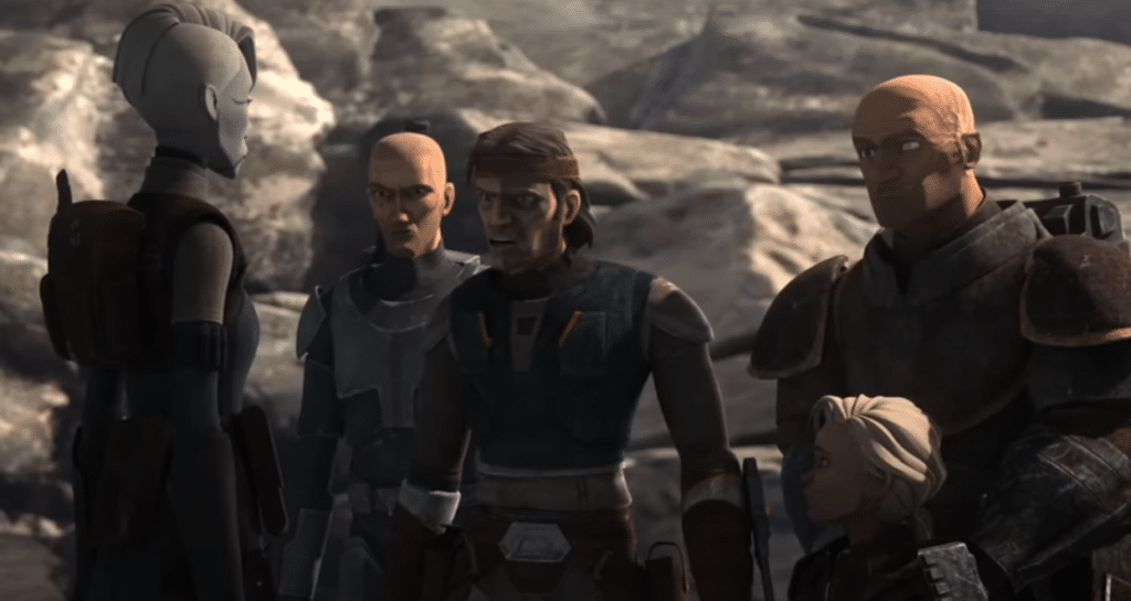 Ventress parla con la Bad Batch