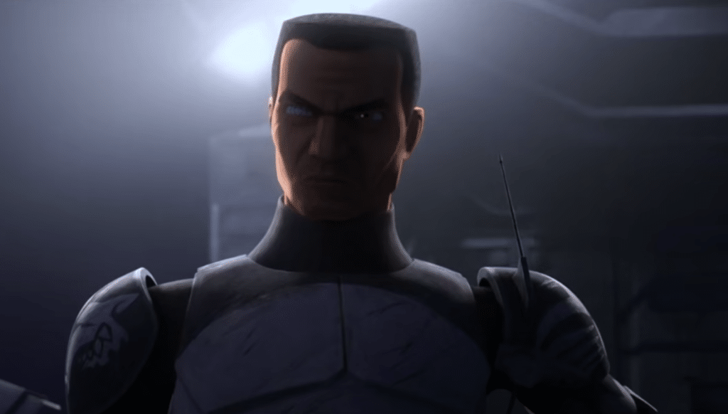 Il Comandante Wolffe nel confronto finale