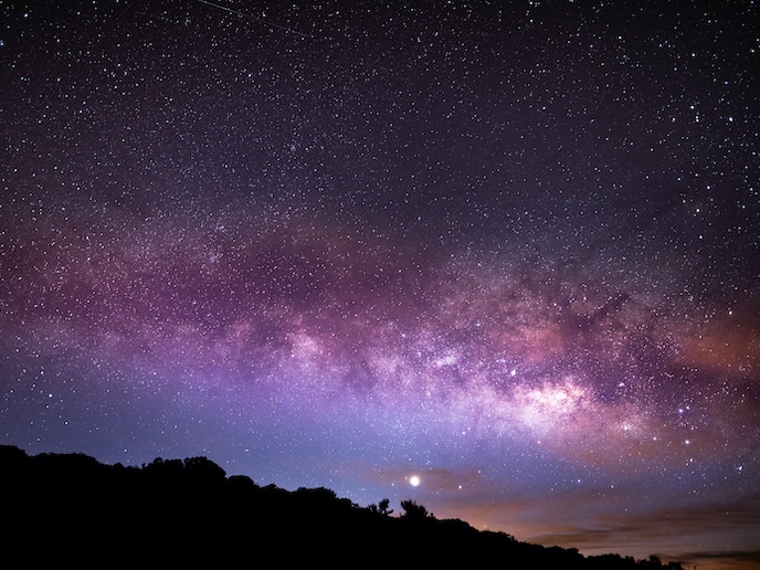 La Via Lattea vista dalla Terra.