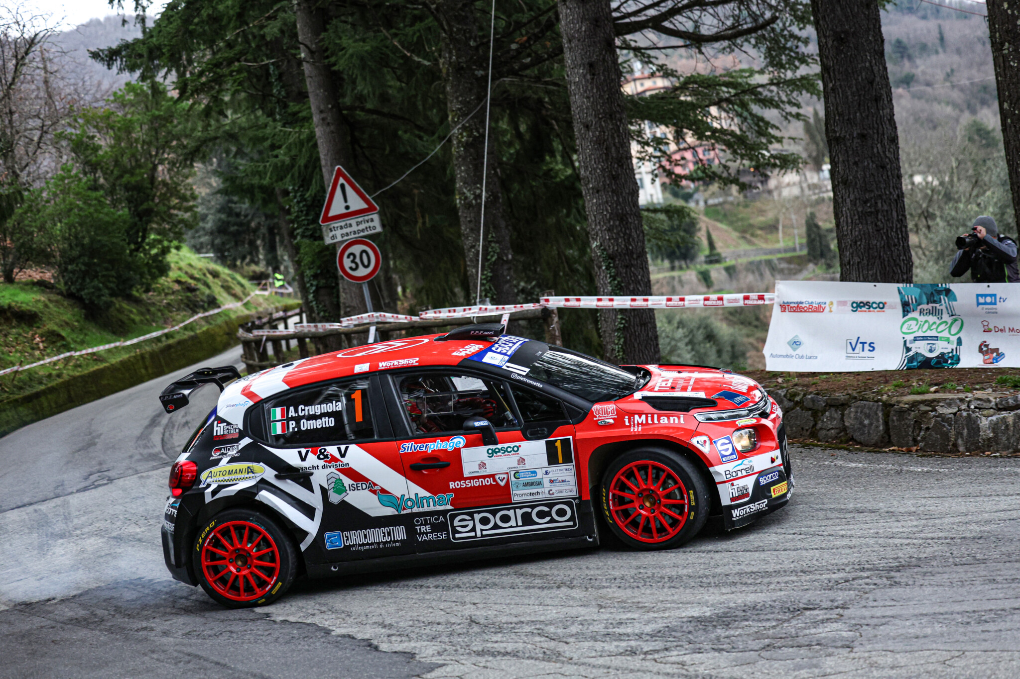 Crugnola in azione al Ciocco (Foto: ACI Sport)