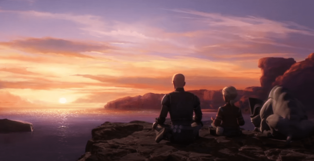 La splendida sequenza di meditazione di Omega e Crosshair