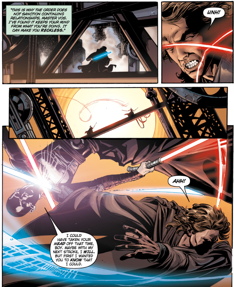 Asajj Ventress procura la cicatrice ad Anakin