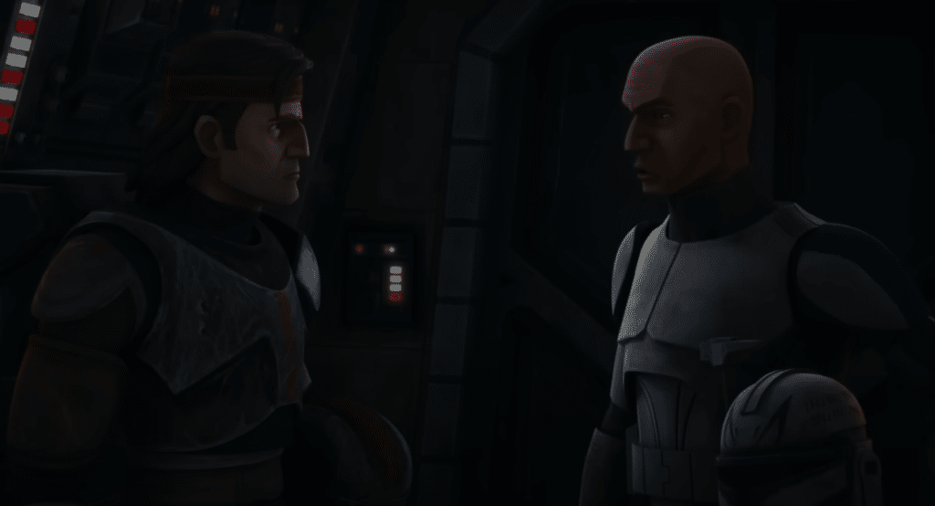 Hunter e Rex nel finale dell'episodio