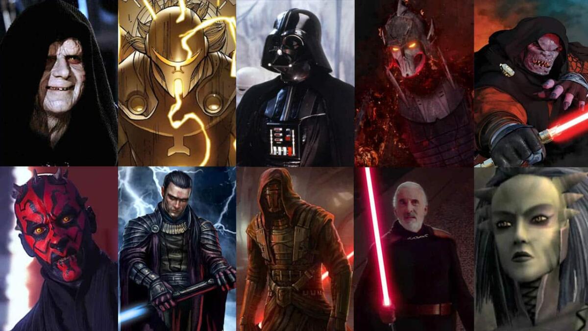 Tutti i Sith presenti nel canone di Star Wars - Tutti i sith presenti nel canone di Star Wars