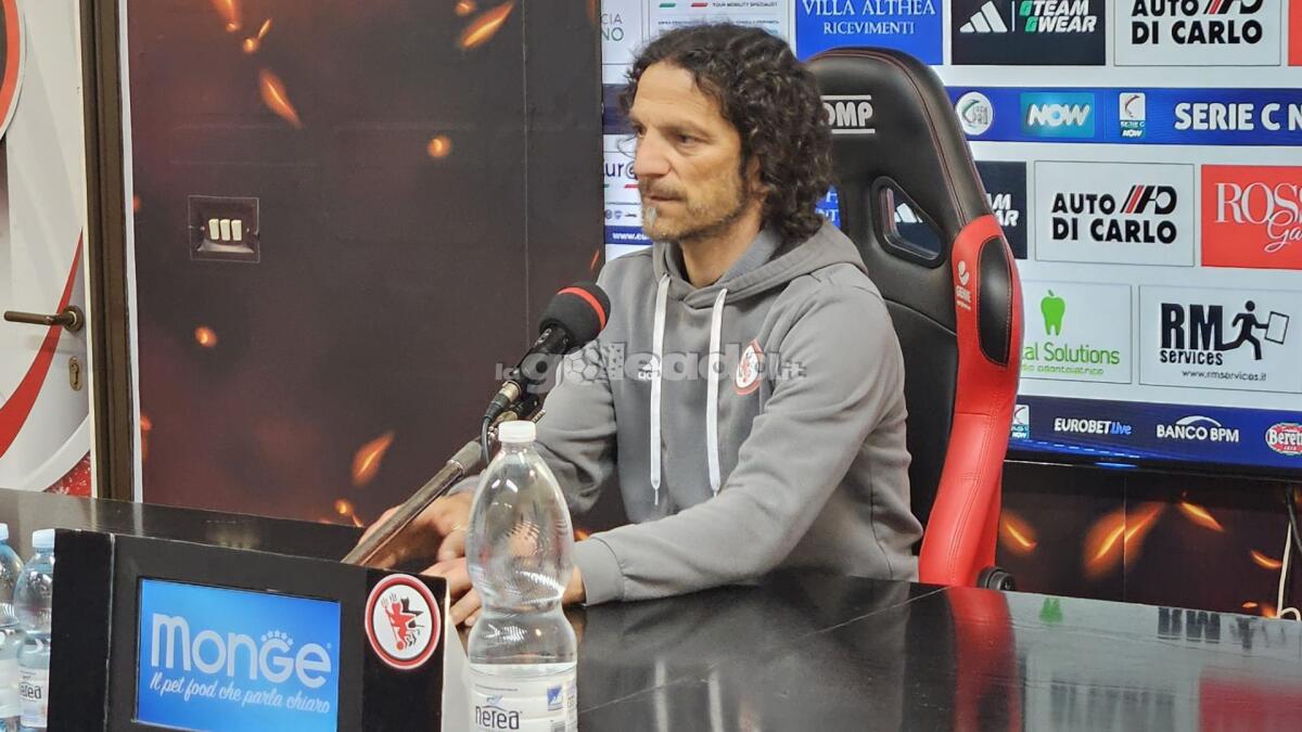 Foggia, Cudini: "Vogliamo i playoff. Indisponibili? Abbiamo..." - Immagine in evidenza: mister Mirko Cudini - crediti: foto di Mario Mescia/lagoleada.it (RIPRODUZIONE VIETATA)