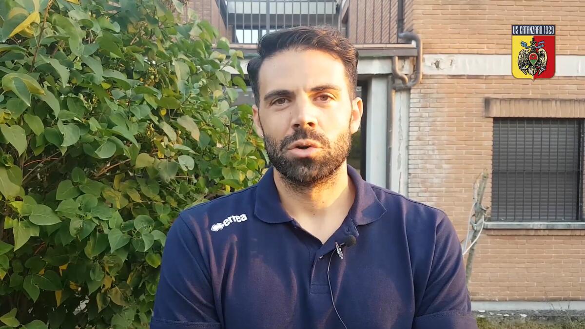 Figliomeni: "Che talento Millico. Già dai tempi del Torino..." - Immagine in evidenza: Giuseppe Figliomeni - crediti foto: canale ufficiale YouTube U.S. Catanzaro 1929 (frame da video)