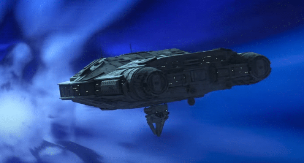 La navetta di classe Rho attaccata al trasporto scientifico
