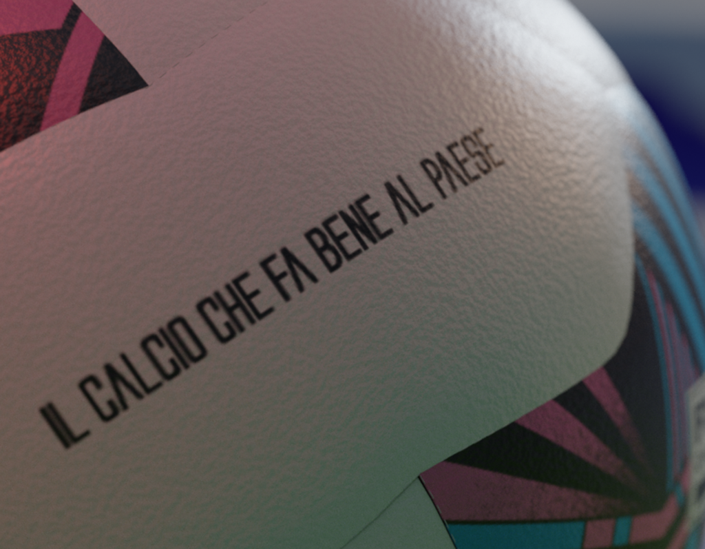 Il nuovo pallone per la Serie C, 2023-2024 - Artemio. Foto di errea.com (Media Kit per la stampa), tutti i diritti riservati al proprietario