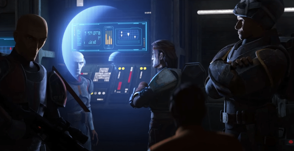 La Clone Force 99 nell'episodio