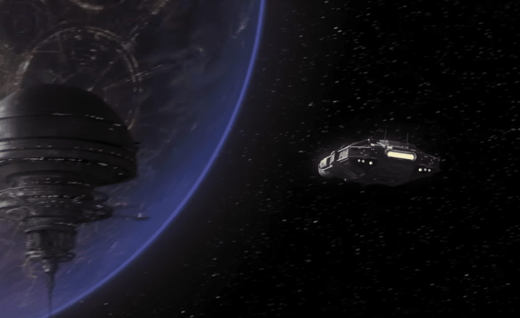 La stazione orbitale e Coruscant