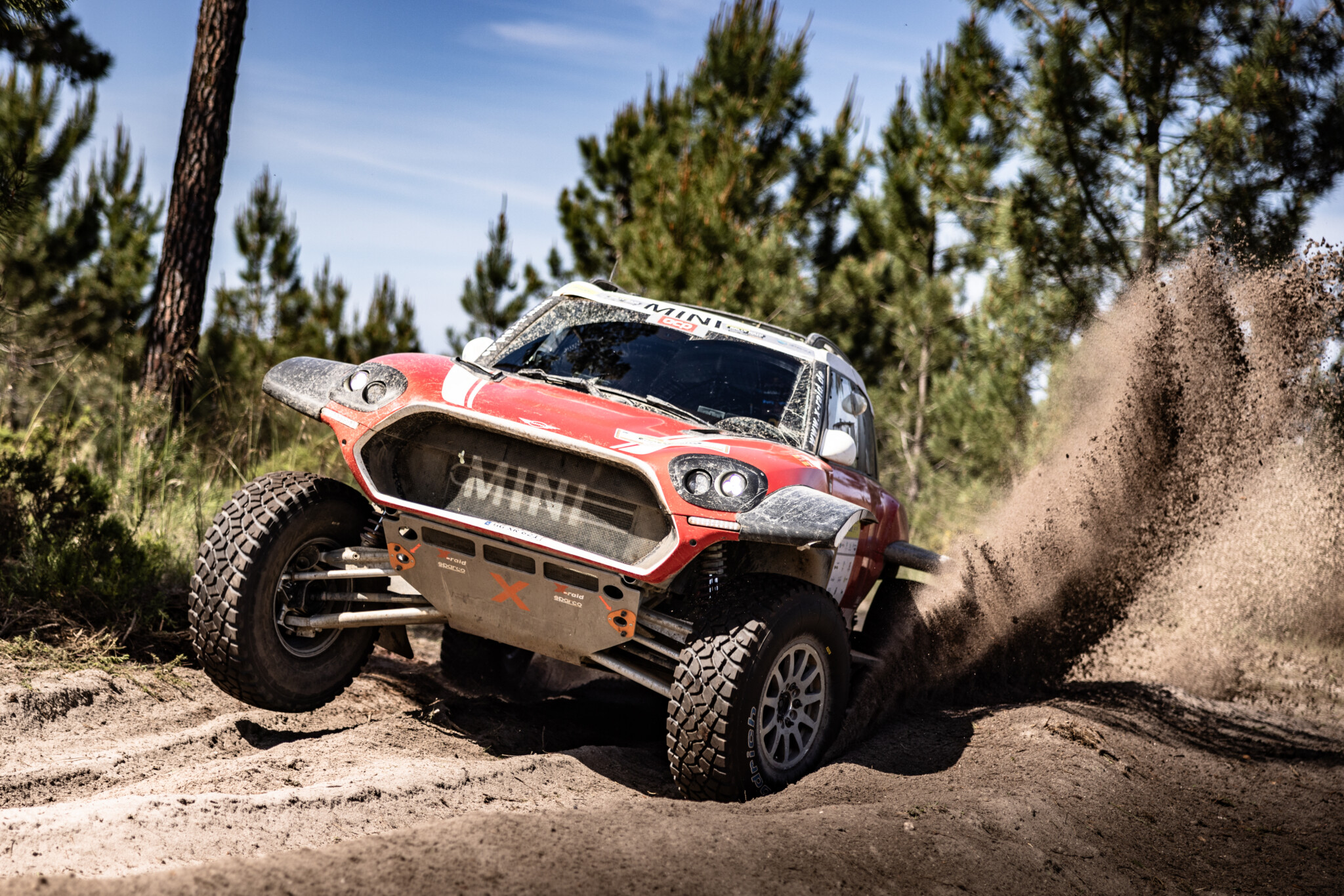Carlos Sainz in gara sul Mini JCW Plus della X-Raid (Foto: Kin Marcin)