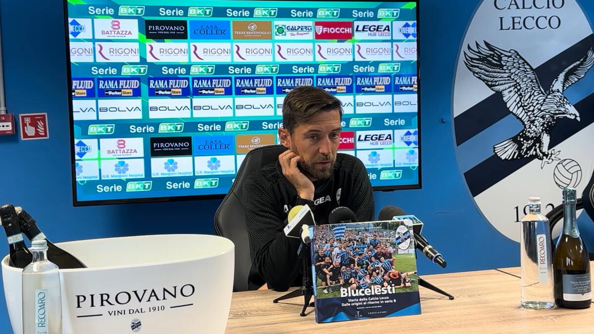 Lecco, Malgrati: "Playoff? L'anno scorso si allinearono i pianeti" - Immagine in evidenza: mister Andrea Malgrati - crediti foto: canale ufficiale YouTube Calcio Lecco 1912 (frame da video)