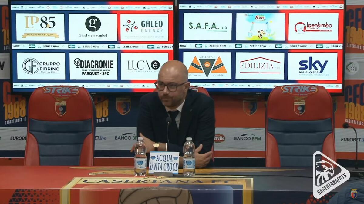 Foggia, per il D.S. uno dei nomi è Degli Esposti - Immagine in evidenza: Alessandro Degli Esposti - crediti foto: canale ufficiale YouTube Casertana FC Official (frame da video)
