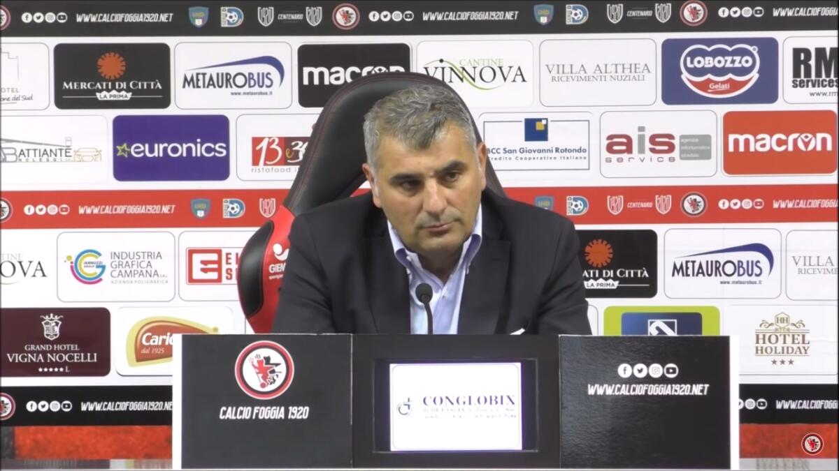 Foggia, Felleca: "Io interessato? Sto provando a..." - Immagine in evidenza: l'ex presidente del Calcio Foggia 1920, Roberto Felleca - crediti foto: canale ufficiale YouTube Calcio Foggia 1920 (frame da video)