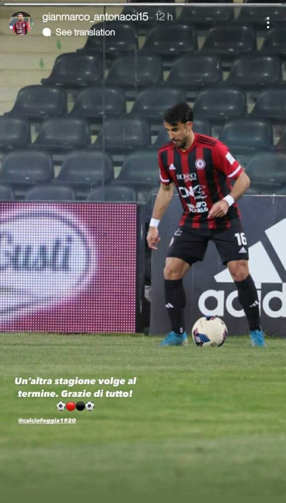 Immagine in evidenza: l'Instagram Story di Antonacci - crediti foto: profilo ufficiale Instagram Gianmarco Antonacci