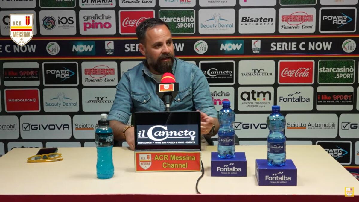 Foggia, per il ruolo di DS c'è Roma: ecco chi è - Immagine in evidenza: Domenico Roma - crediti foto: canale ufficiale YouTube ACR Messina 1900 (frame da video)