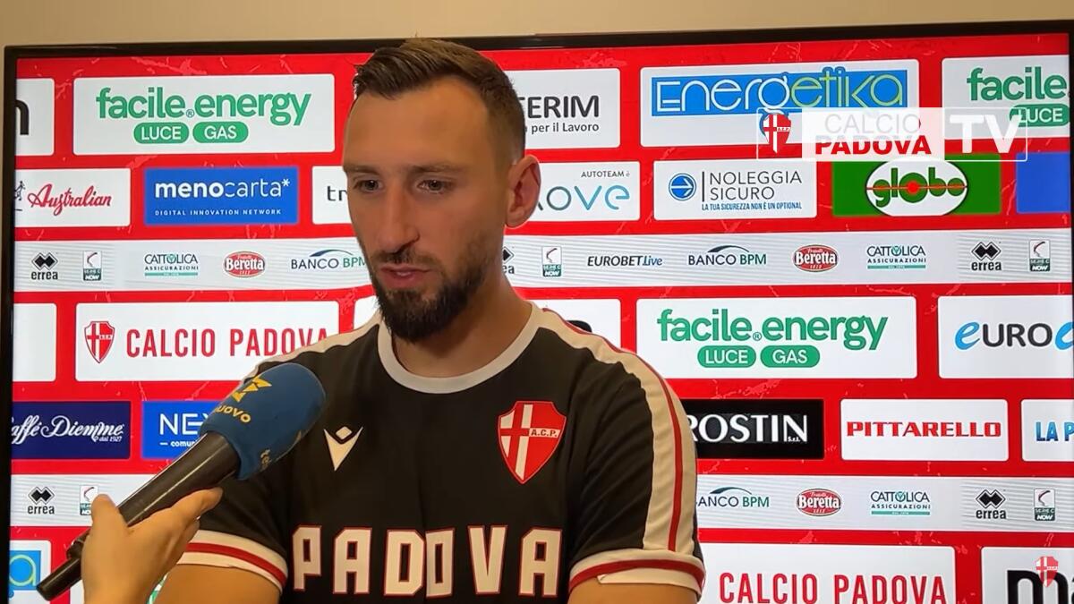 Calciomercato, c'è anche il Foggia su Donnarumma? - Immagine in evidenza: Antonio Donnarumma - crediti foto: canale ufficiale YouTube Padova Calcio (frame da video)