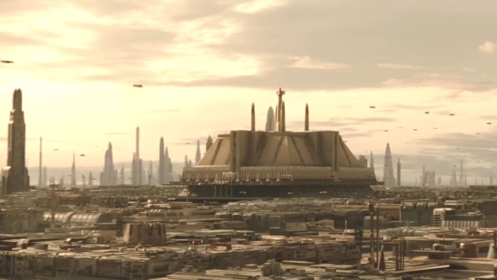 Il Tempio jedi su Coruscant nella serie