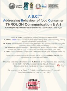 Unifg, M. Fiore: “Il cibo non sia mai uno spreco, ma una risorsa”