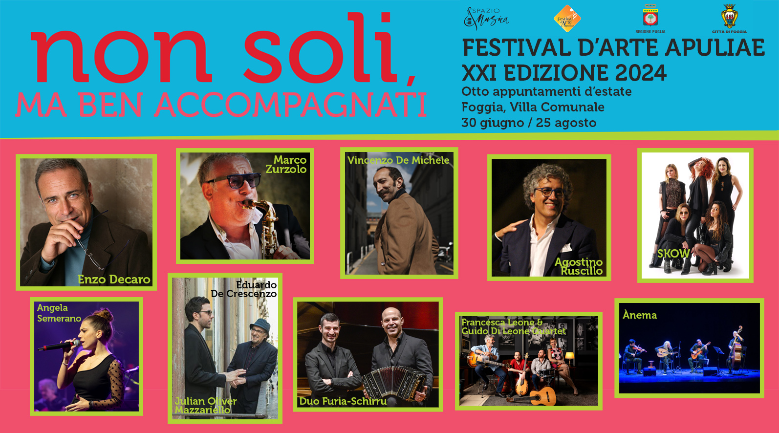 "Festival d'arte Apuliae. Non soli, ma ben accompagnati" a Foggia