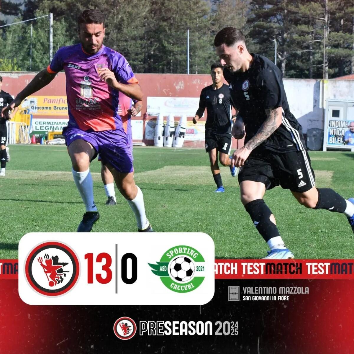 Foggia, 13-0 allo Sporting Caccuri nel primo test stagionale - Immagine in evidenza: Foggia-Sporting Caccuri 13-0 - crediti foto: pagina ufficiale Facebook Calcio Foggia 1920