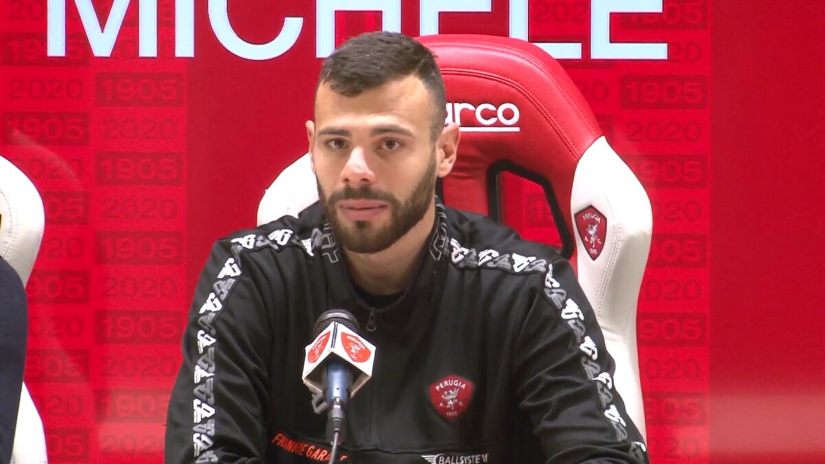 Foggia, il nome nuovo per l'attacco è quello di Michele Vano - Immagine in evidenza: Michele Vano - crediti foto: canale ufficiale YouTube Perugia Calcio (frame da video)