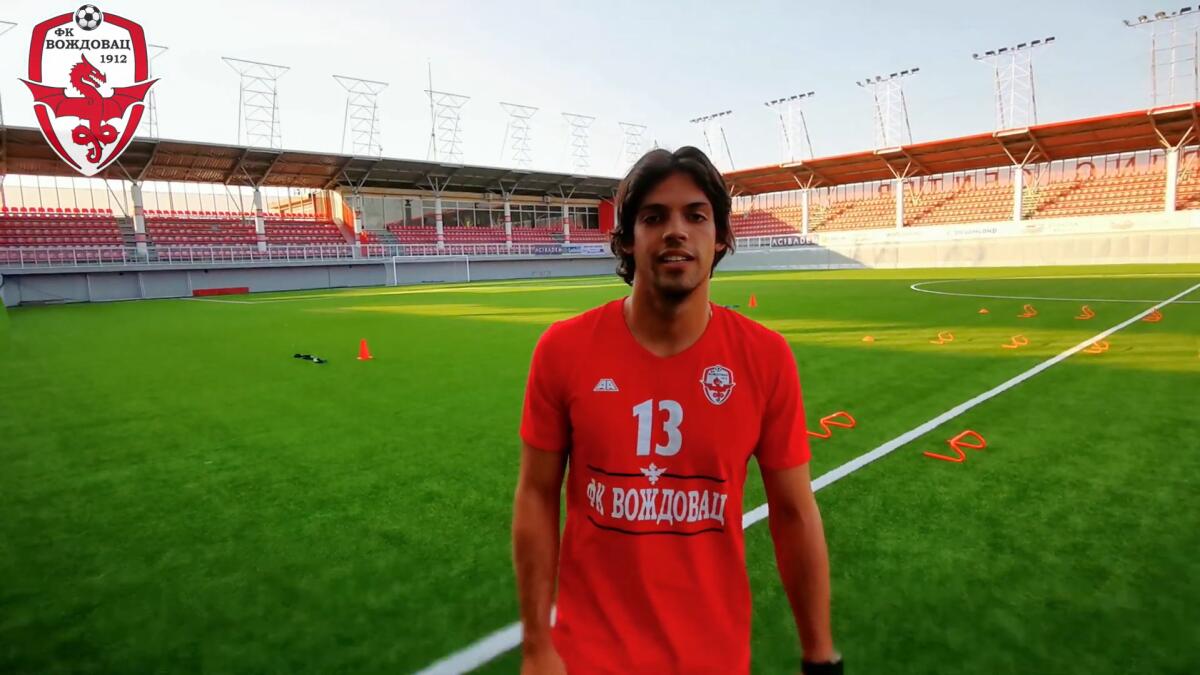 Foggia, arriva lo svincolato Zličić? Ecco chi è - Immagine in evidenza: Lazar Zličić - crediti foto: canale ufficiale YouTube Fudbalski klub Voždovac (frame da video)
