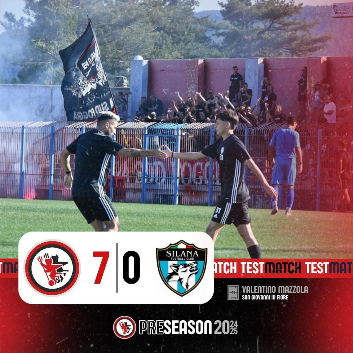 Foggia, 7-0 alla Silana nel secondo test stagionale - Immagine in evidenza: Foggia-Silana 7-0 - crediti foto: pagina ufficiale Facebook Calcio Foggia 1920