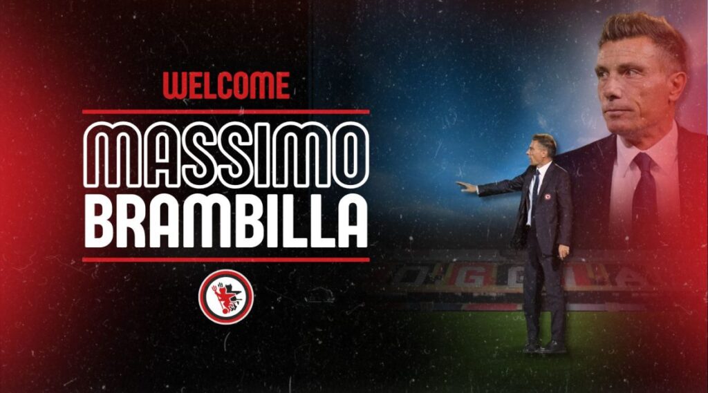 Immagine in evidenza: mister Massimo Brambilla - crediti foto: sito ufficiale Calcio Foggia 1920