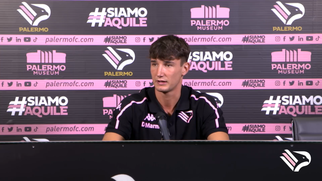 Immagine in evidenza: Samuele Damiani - crediti foto: canale ufficiale YouTube Palermo F.C. (frame da video)