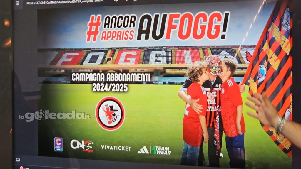 Immagine in evidenza: uno scatto dalla presentazione della campagna abbonamenti del Foggia 2024/25 - crediti: foto di Mario Mescia/lagoleada.it (RIPRODUZIONE VIETATA)