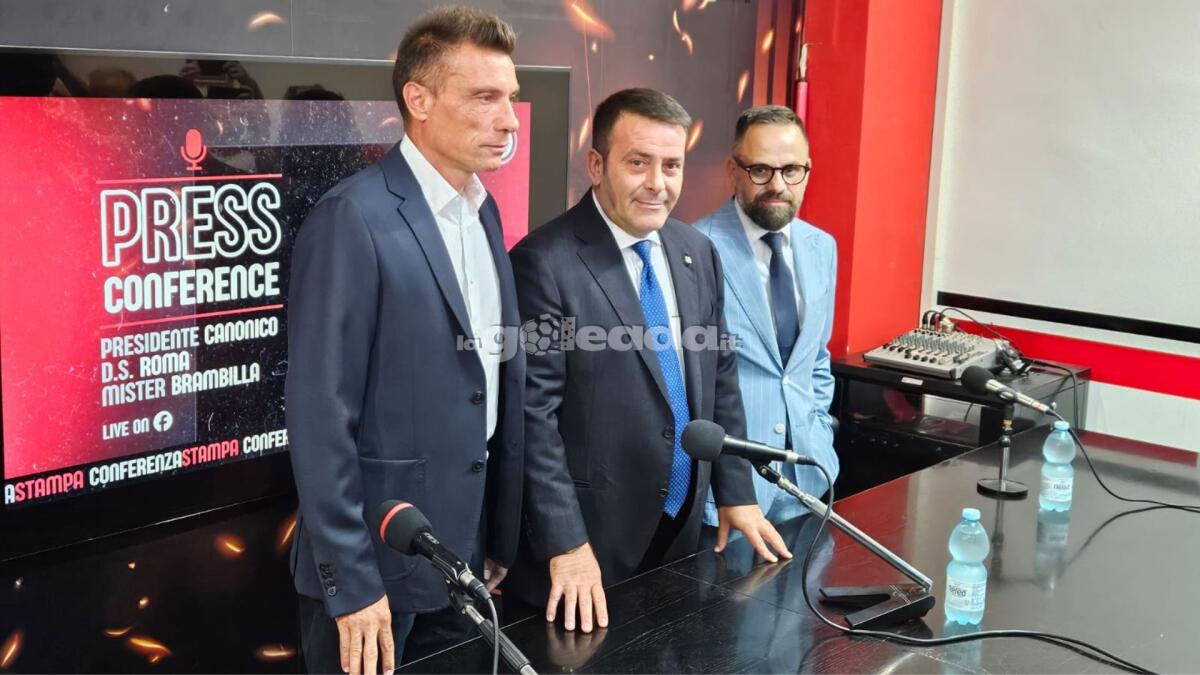 Foggia, capitolo sponsor: ecco anche il Team 3 - Immagine in evidenza: uno scatto dalla conferenza di Canonico, Brambilla e Roma - crediti: foto di Mario Mescia per lagoleada.it (RIPRODUZIONE VIETATA)