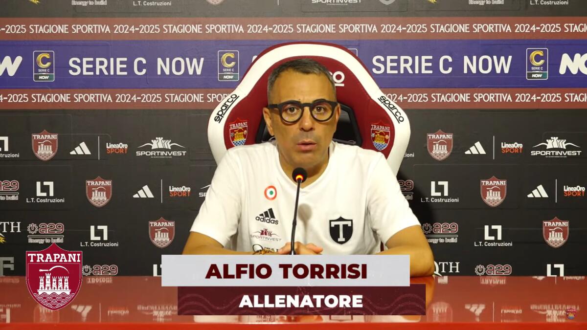 Trapani, Torrisi: "Che emozione andare a Foggia" - Immagine in evidenza: mister Alfio Torrisi - crediti foto: canale ufficiale YouTube FC Trapani 1905 (frame da video)