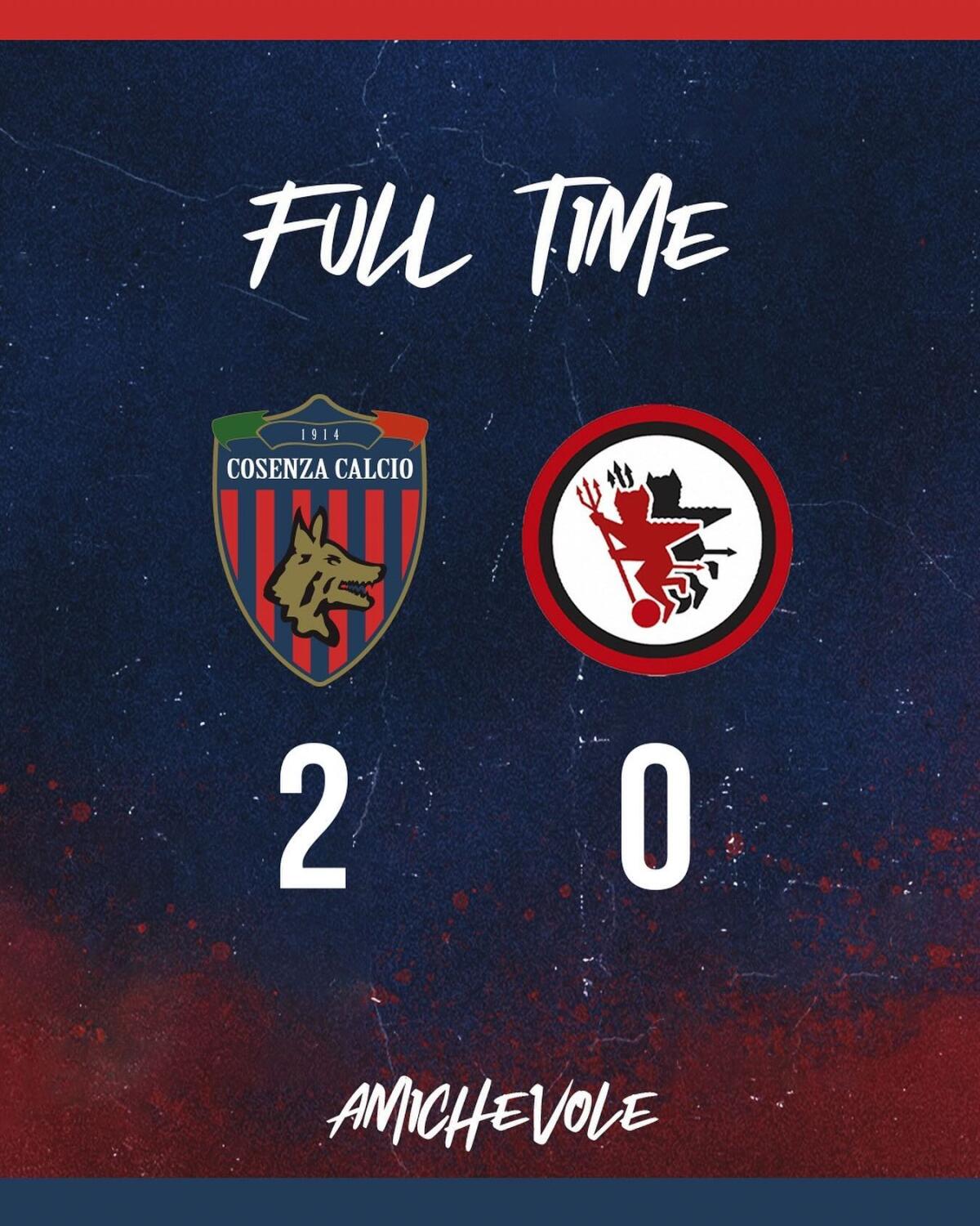 Mazzocchi e Zilli stendono il Foggia: successo Cosenza al San Vito-Marulla - Immagine in evidenza: Cosenza-Foggia 2-0 - crediti foto: pagina ufficiale Facebook Cosenza Calcio