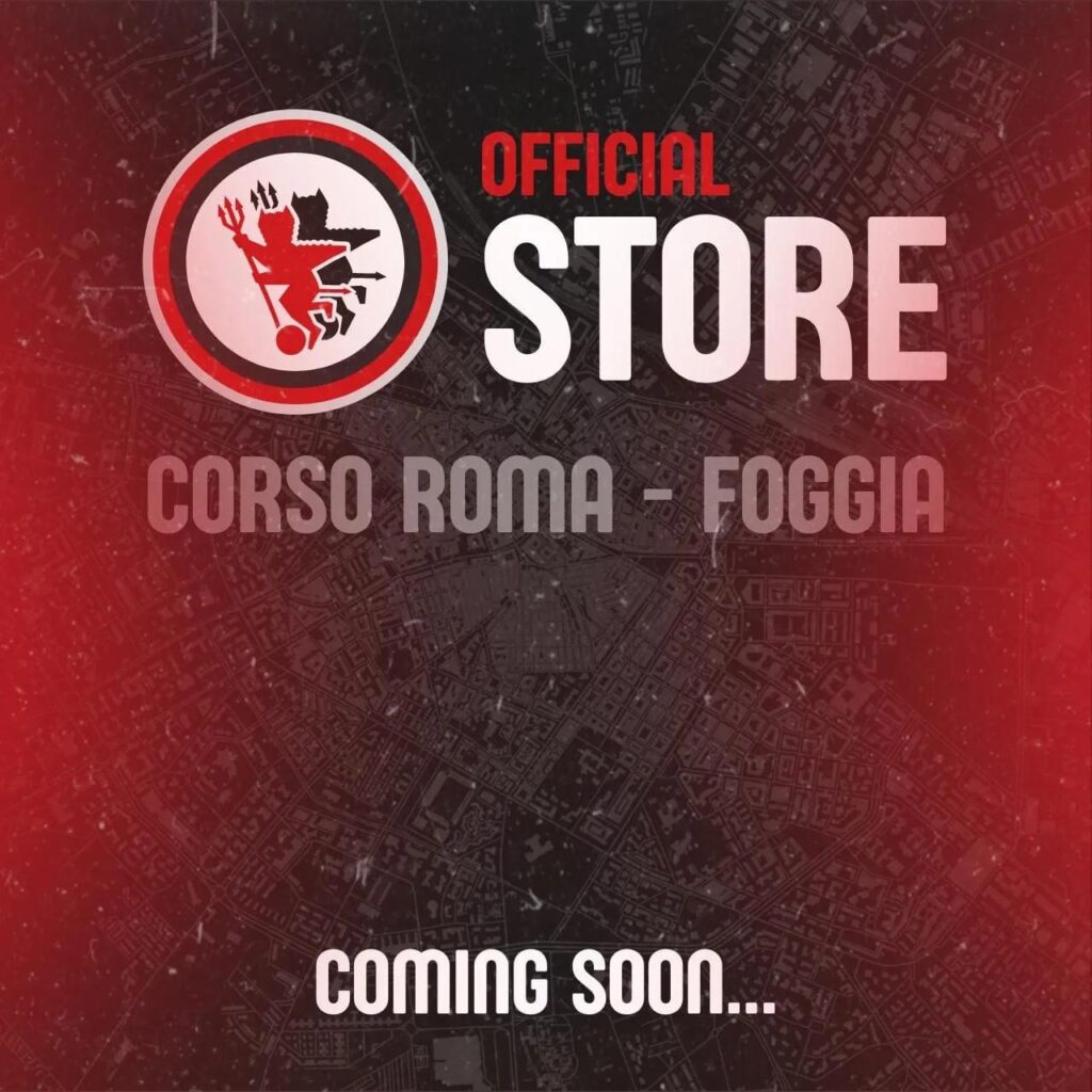 Il Foggia annuncia l’apertura dello store: ecco dove e quando