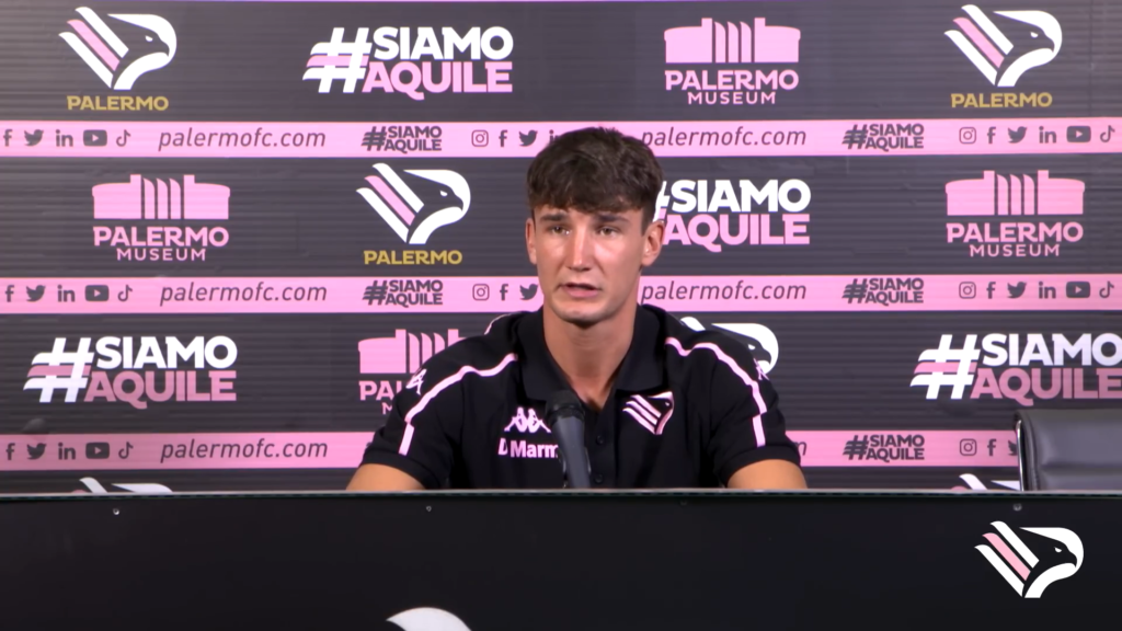 Immagine in evidenza: Samuele Damiani - crediti foto: canale ufficiale YouTube Palermo F.C. (frame da video)
