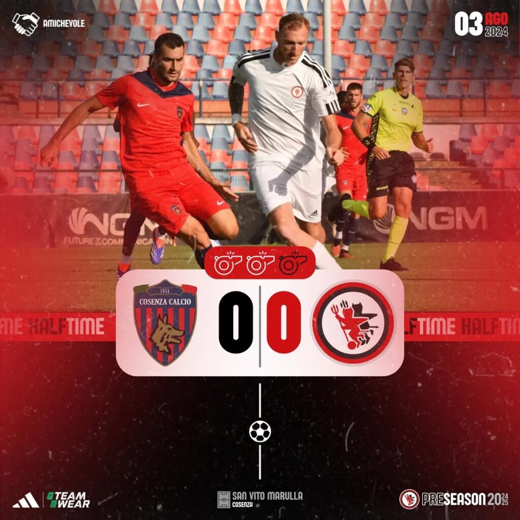 Immagine in evidenza: Cosenza-Foggia 0-0 all'intervallo - crediti foto: pagina ufficiale Calcio Foggia 1920